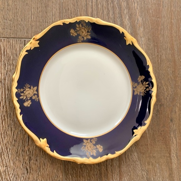 Vintage 8 Reichenbach Echo Kobalt Blue/Gold Plates - Picture 14 of 15